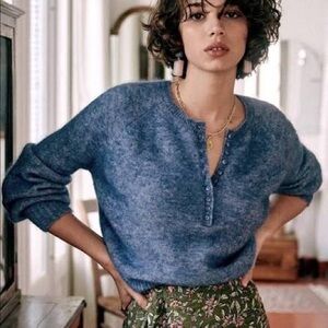 Sezane vintage Blue Cardigan